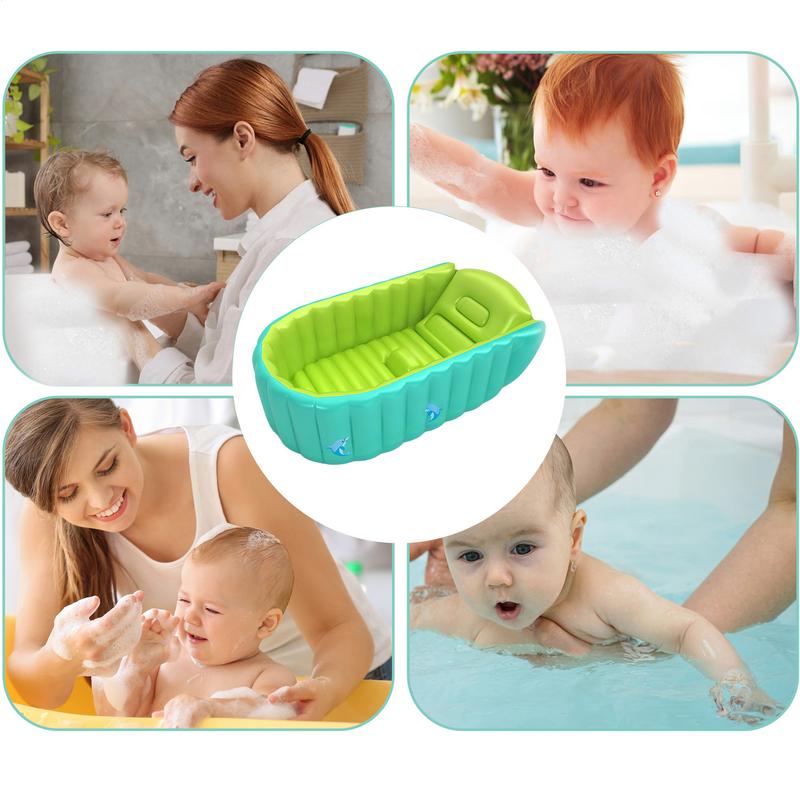 Baby Bathtub Children's Portable Outdoor Inflatable Swimming Pool Children's Bathtub Newborns Shower Supplies For Travel Camping