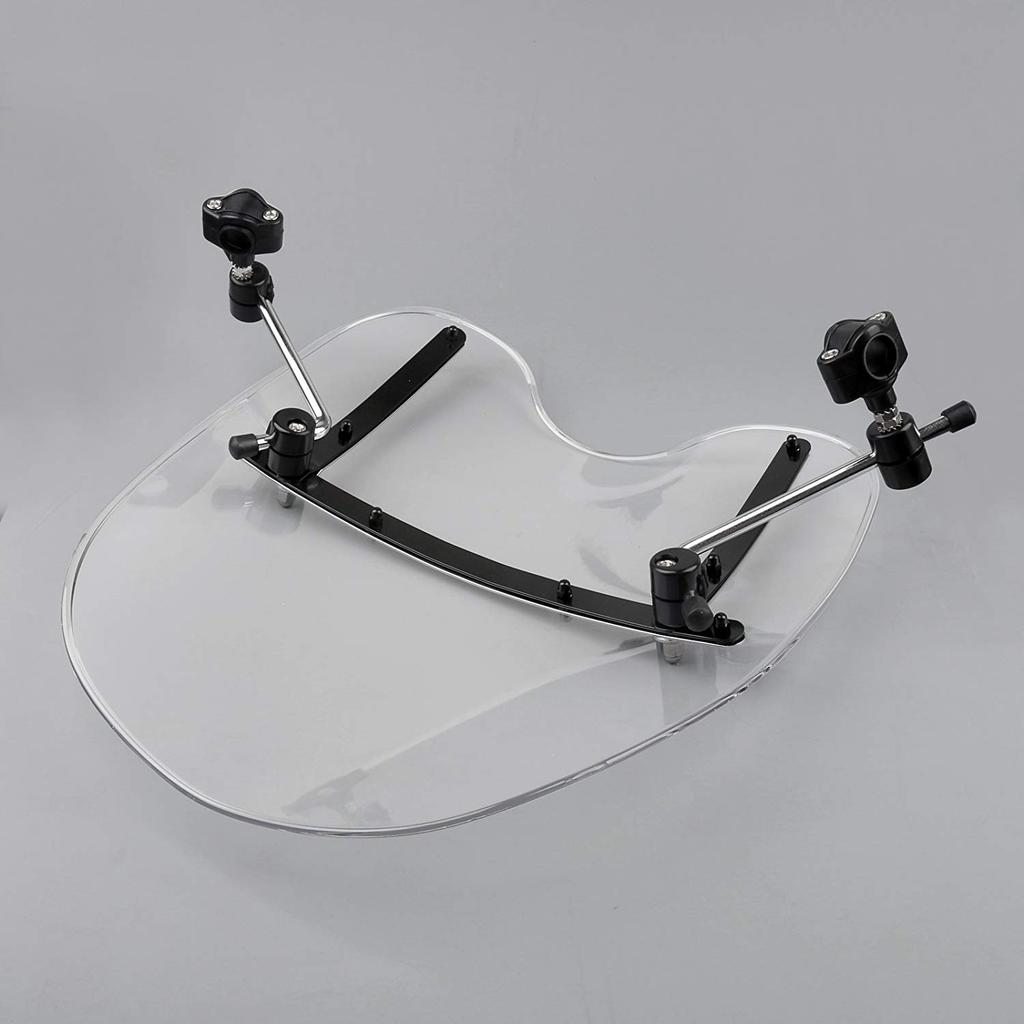ONGMEIL Motorcycle Windshield Panel for Honda, Suzuki, Yamaha, and Kawasaki Cruisers