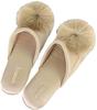 Elegantes Interieurzimmer Beige Bonbon Größe Schuhe Hausschuhe, M, 18002SP-BE