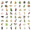 55pcs Cartoon Animal Parrot Stickers for Water Bottles, Planners, Laptops, and Stationery. Waterproof Graffiti Decals.