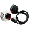 Left Handlebar Engine Start Run Off Headlight Switch for Yamaha Raptor 700 700R