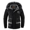 Men's Large Fur Collar with Thick Cotton Coat, Cotton Jacket