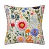 Flower Pattern Pillow Covers 3D Embroidered Throw Pillow Covers New Cushion Covers  Home Decor