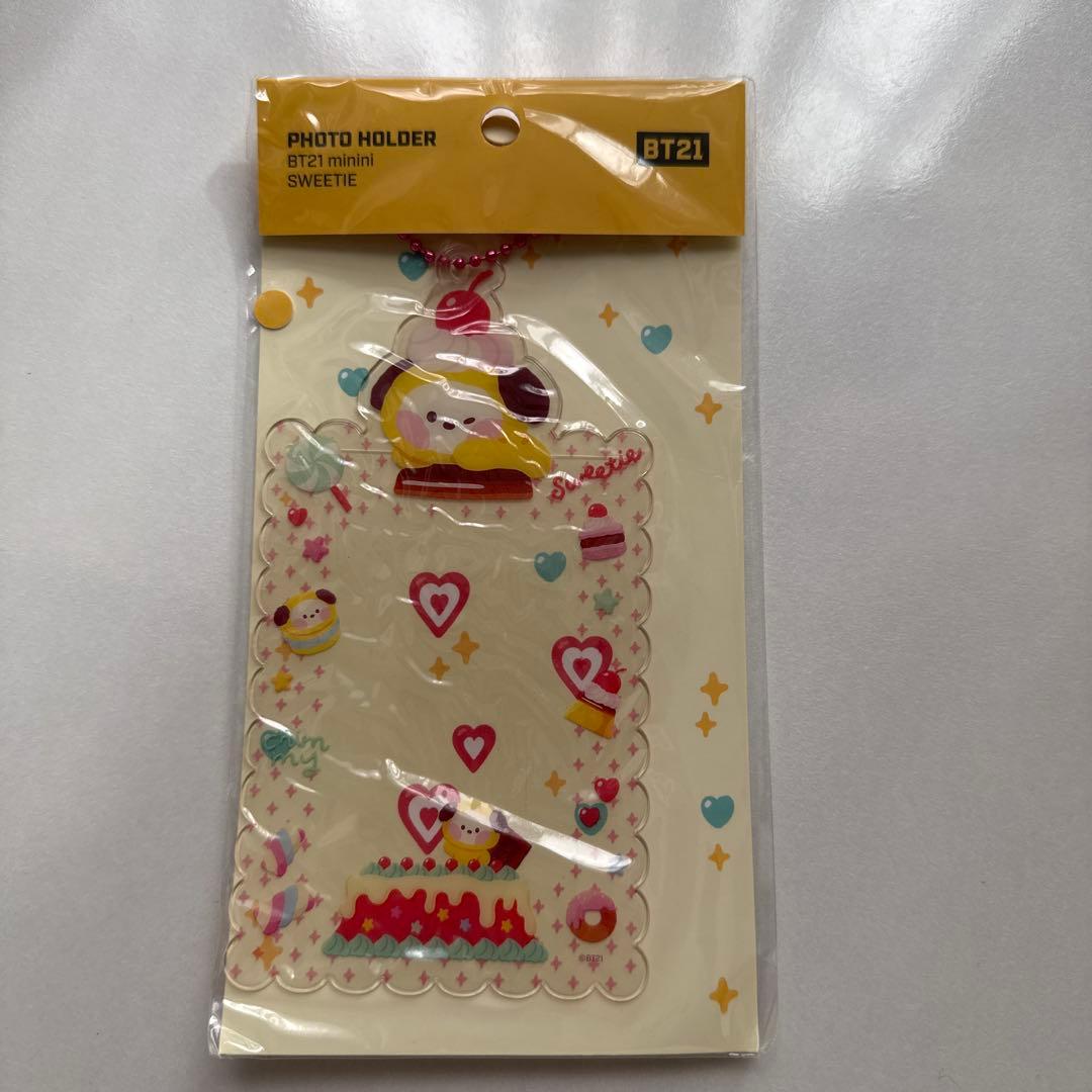 [USED] BT21 minini CHIMMY Photo Holder Sweet