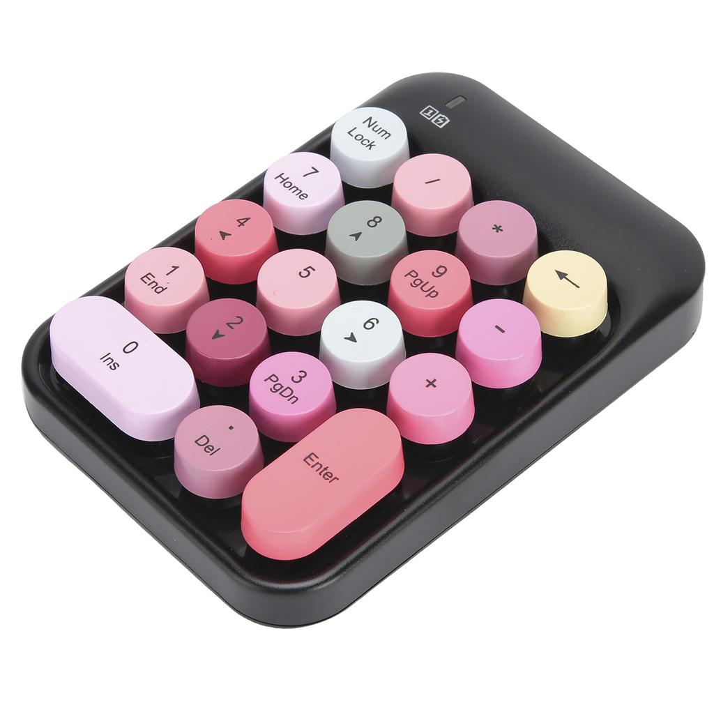 AJAZZ Wireless Numeric Keyboard Chocolate Keycap for Game Direction Switching AK18 2.4GBlack