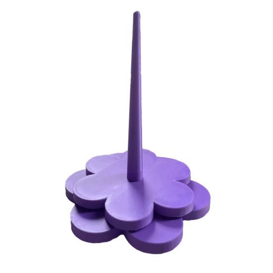 3D Printed Flower Yarn Holder for Crocheting Knitting Tangle-Free Yarn Ball Dispenser Stand Smooth Yarn Spinner for Women Crafters