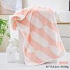 Towel New coral fleece jacquard chain geometric household soft absorbent face wash face towel face towel