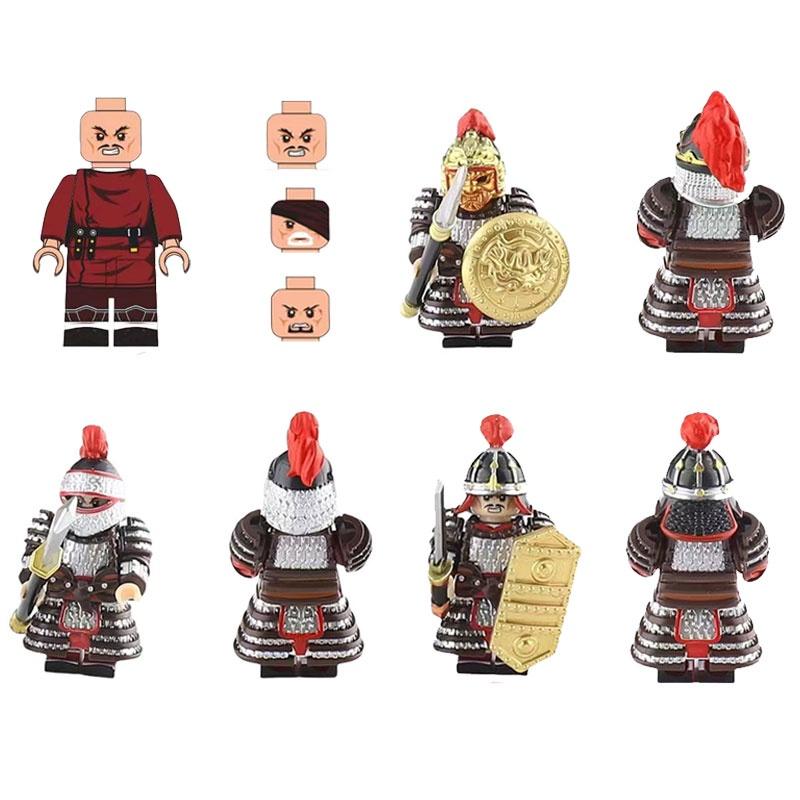 Jucărie Figurină Soldat Antică Cu Material Plastic ABS Set de Piese de Construcție DIY Non-electrică Mărime 4.5cm