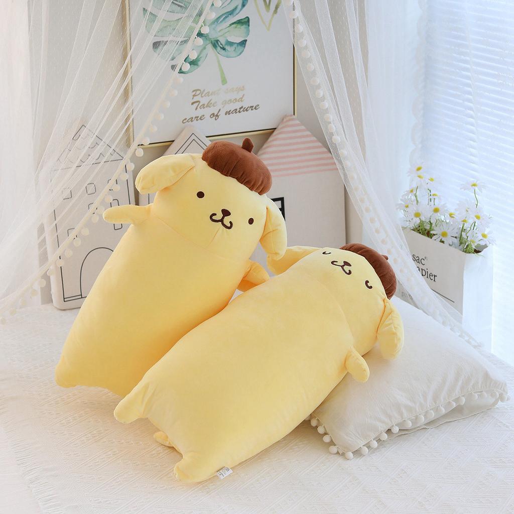 4265Cm Very Long Sanrio Pom Pom Puirn Plush Toys Kawaii Sanrio Pompompurin Stuffed Dolls Room Decor Bedside Cushion Sofa Pillow