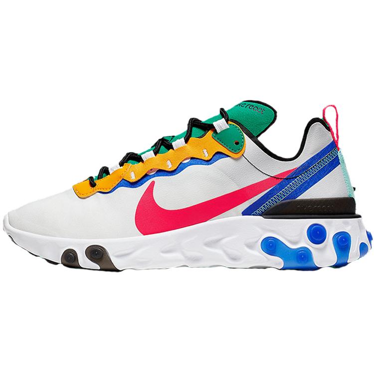 New Nike React Element 55 'White Gold Blue Green' CK2955-161