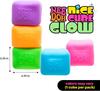 Schylling Needoh Nice Cube Leuchtwürfel – Sensorisches Spielzeug mit super festem, weichem Inneren – leuchtet im Dunkeln und kehrt immer in seine quadratische Form zurück.