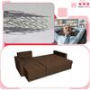 Varius Corner Sofa Bed with Sleeping Function Family Furniture Corner Brown