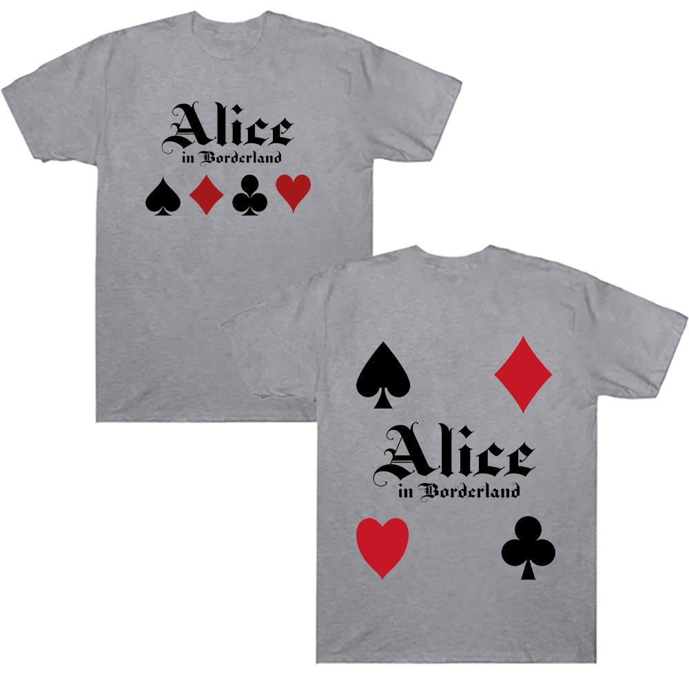 Alice in Borderland Baumwoll-T-Shirts Damen Herren Harajuku Anime T-Shirt Alice in Borderland 3 Grafik Kleidung High Street Kurzarm