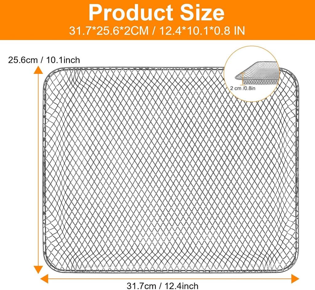 Toaster Oven Basket for BLACK+DECKER Crisp 'N Bake Air Fryer Toaster Oven, 12.5×10.1 IN Food Grade Stainless Steel To