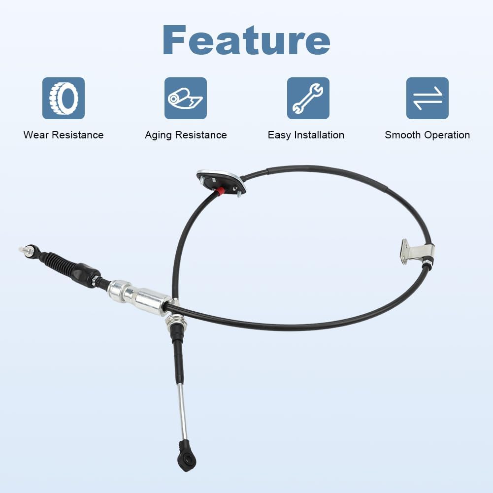 Automatic Transmission Shift Control Cable Replacement for 33820-04010 3382004010 Compatible with Toyota Tacoma 2005-2015 Gear Shifter Cable