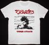 Vtg The Casualties UNDER ATTACK Baumwolle Weiß T-Shirt Unisex Alle Größen TT53 Unisex T-Shirt