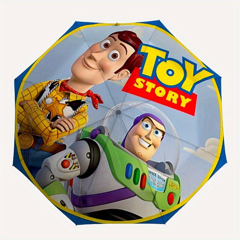 

1pc Toy Story Woody Buzz Lightyear Automatic Folding Umbrella, 8-Rib Portable & Foldable Design, All-Season Use, Highqualityy0722144