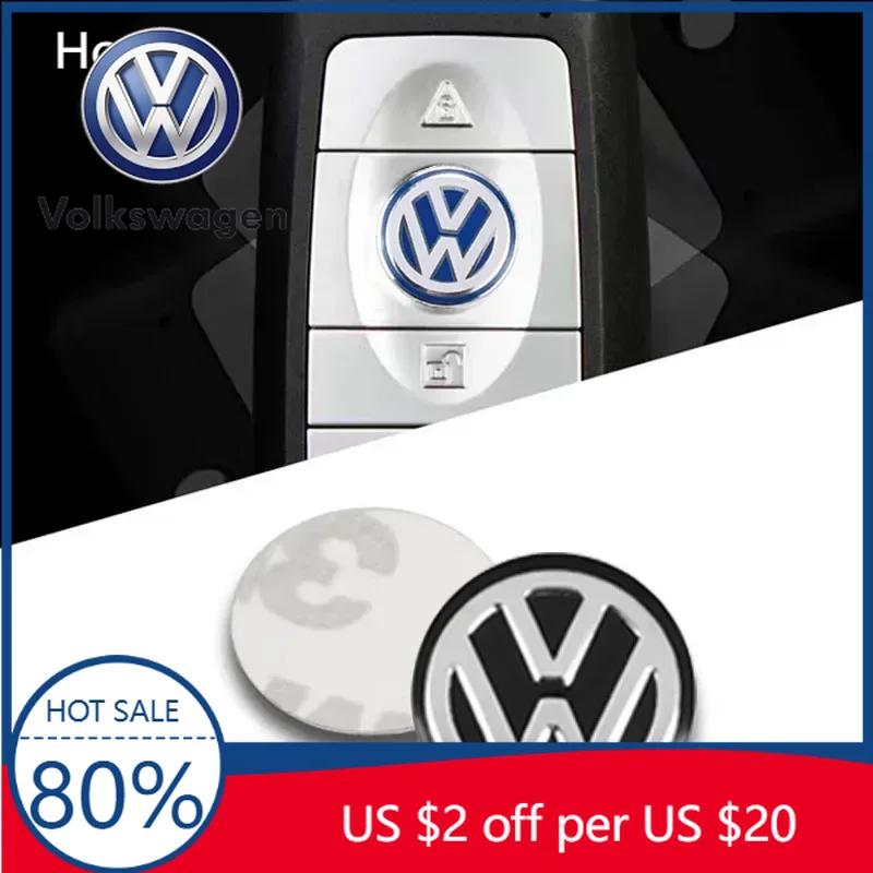 

For Volkswagen VW Car Goods 14MM Remote Car Key Stickers Emblem Accessories For Volkswagen Jetta MK5 MK6 Golf-4 5 6 7 Passat 3B7 2pcs красный
