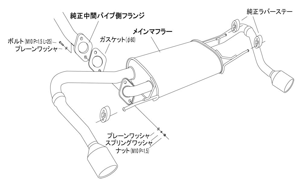 Tobă de eșapament sport HKS Automotive Liga Max Premium pentru Subaru Impreza Sport GP7 FB20, compatibilă cu sistemul de admisie și evacuare, 32018-AF013