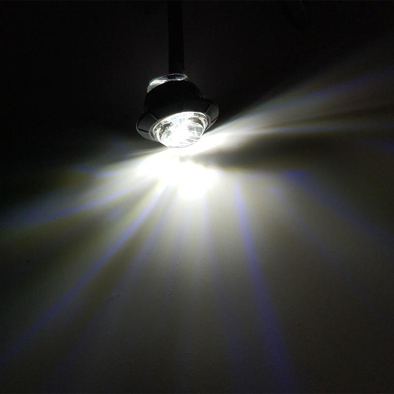 A Pair  Round Turn Signal Lamp 12V-24V General Automobile Side Lamp Signal Lamp LED Side Lamp Turn Signal Lamp Middle Net Lamp
