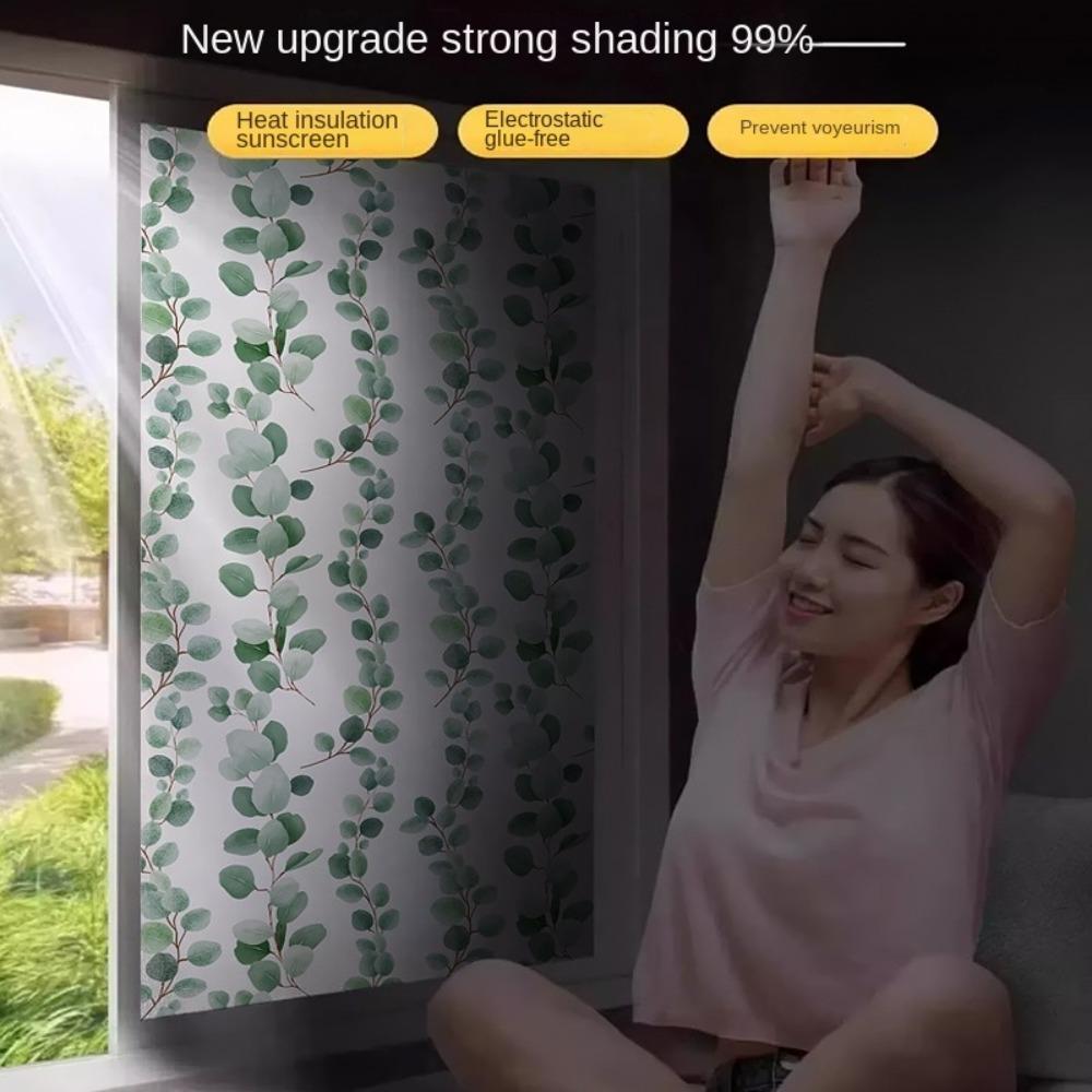 Anti Light Leakage Blackout Glass Sticker Full Blackout Sunshade Film Apartment
