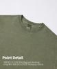TOPBOY Heavy Duty Pigment Oversized Short Sleeve T-Shirt Light Khaki