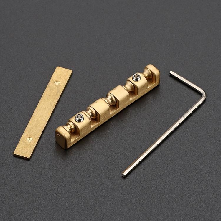 5 String Basses Nut Adjustable Brass Roller Nut for Electric Acoustics Basses