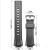 Resin Watchband Suitable for Casio GST-B200-1A Replacement Band GST-B200 Men's Sports Waterproof Rubber Strap Watch Accessories