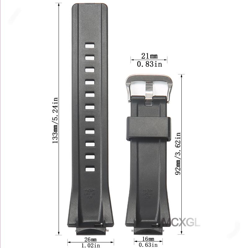 Resin Watchband Suitable for Casio GST-B200-1A Replacement Band GST-B200 Men's Sports Waterproof Rubber Strap Watch Accessories