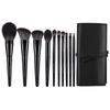 HMU Blind Drop Shipping Soft 12pcs Pink Wood Handle Good Quality Custom Logo Makeup Brushes Set