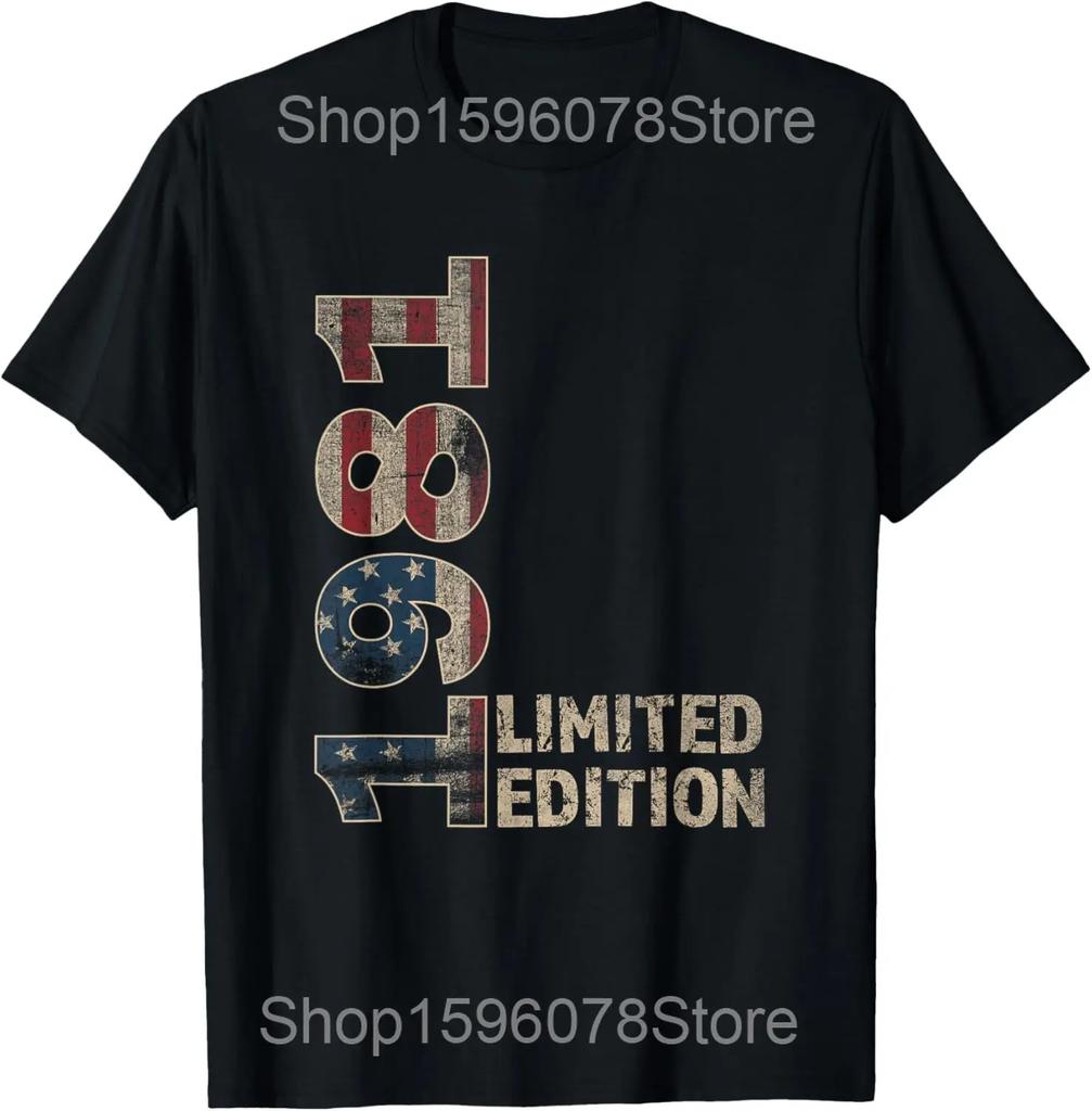 44 Year Old Vintage Born In 1981 44th Birthday Cassette Tape T Shirts Humor Streetwear Tee Short Sleeve Unisex Loose Clothing