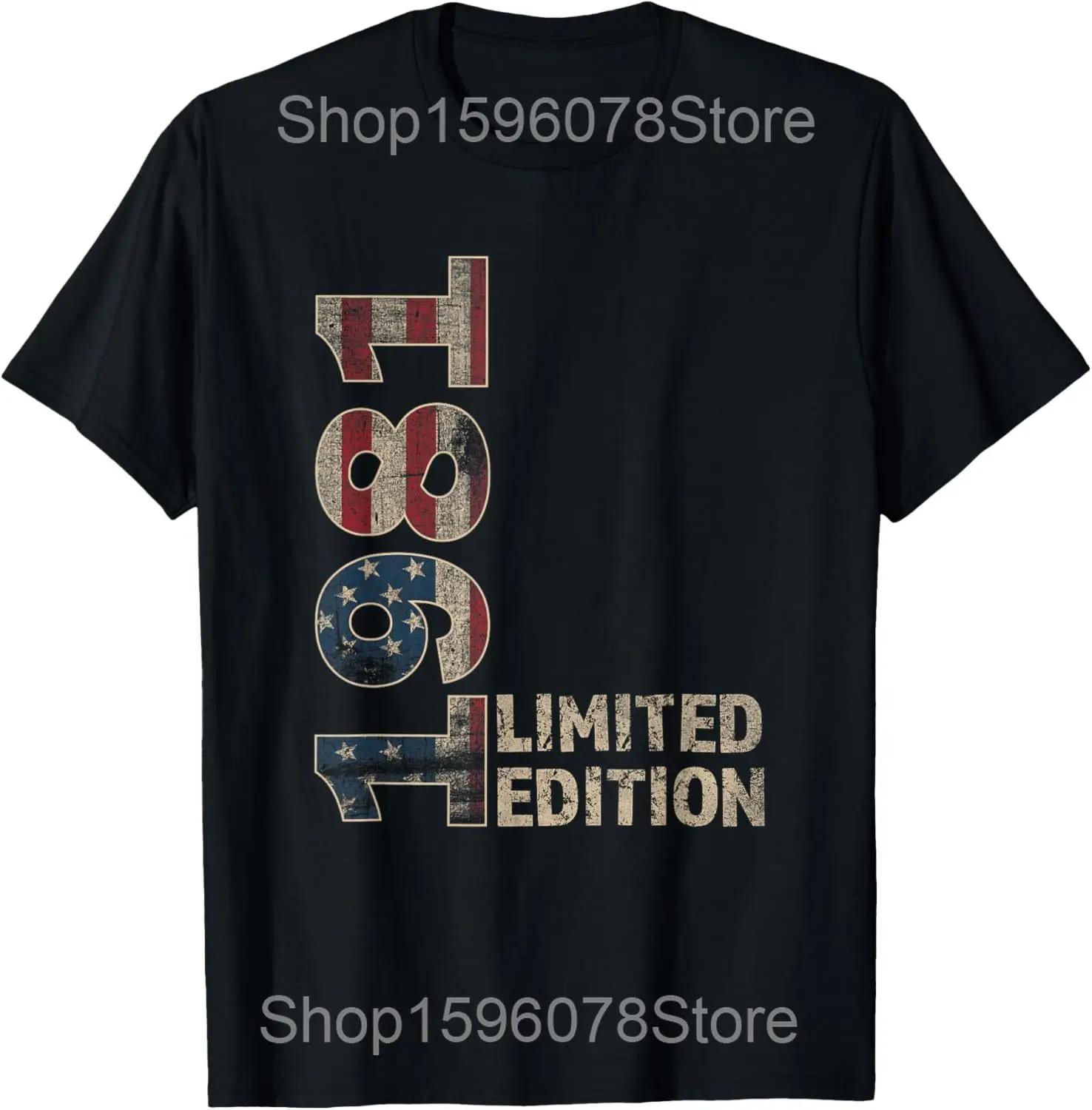 

44 Year Old Vintage Born In 1981 44th Birthday Cassette Tape T Shirts Humor Streetwear Tee Short Sleeve Unisex Loose Clothing 4XL