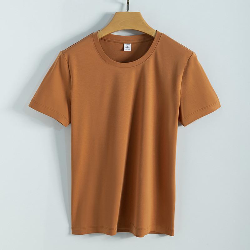 Silk Cotton T Shirt For Women Summer Breathable Casual Relaxed Fit Plain Style