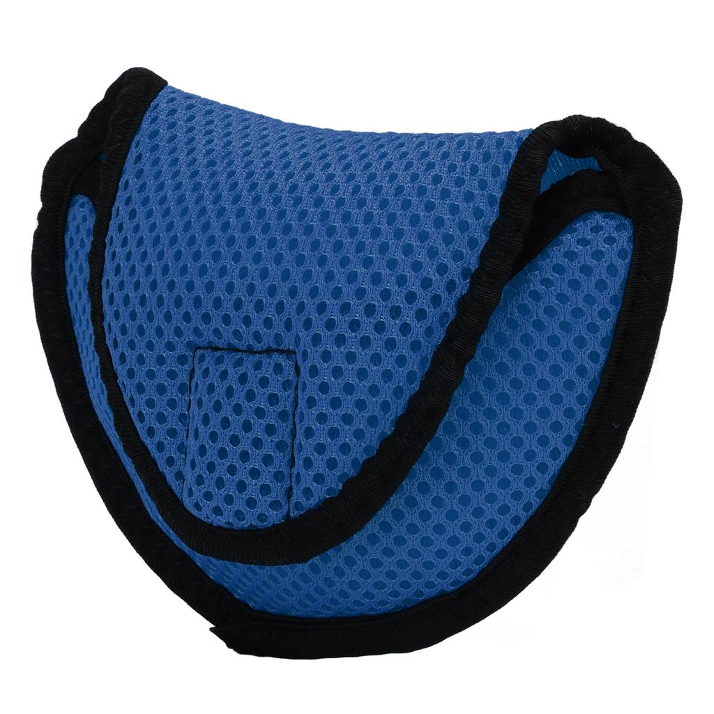 D-Typ Mallet Putter Head Cover Woven Golf Headcover Schutztasche mit BefestigungsbandBlau
