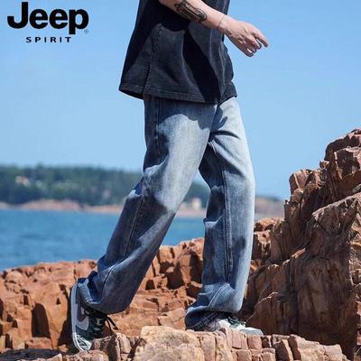 JEEP SPIRIT Jeans Vintage pour Homme à Jambes Droites