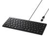 Buffalo Wired Mini Dual with BSKBUC315BK Keyboard, Type-A/Type-C Compatible, Type-C Adapter, Scissors, Japanese, Black,