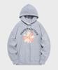 Drawing Flower Hood Light Gray