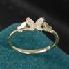 Women's Fashionable Simple and Unique Creative Butterfly Micro-Inlaid Zircon Ring, A Commemorative Gift for Friends During Graduation Season