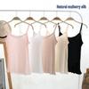 Women's Mulberry Silk Camisole - Solid Color, Sleeveless, Versatile Inner/Outer Wear