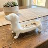 Solid Color Jewelry Catchall Dish Minimalist Style Sausage Dog Planter  Room Aesthetic
