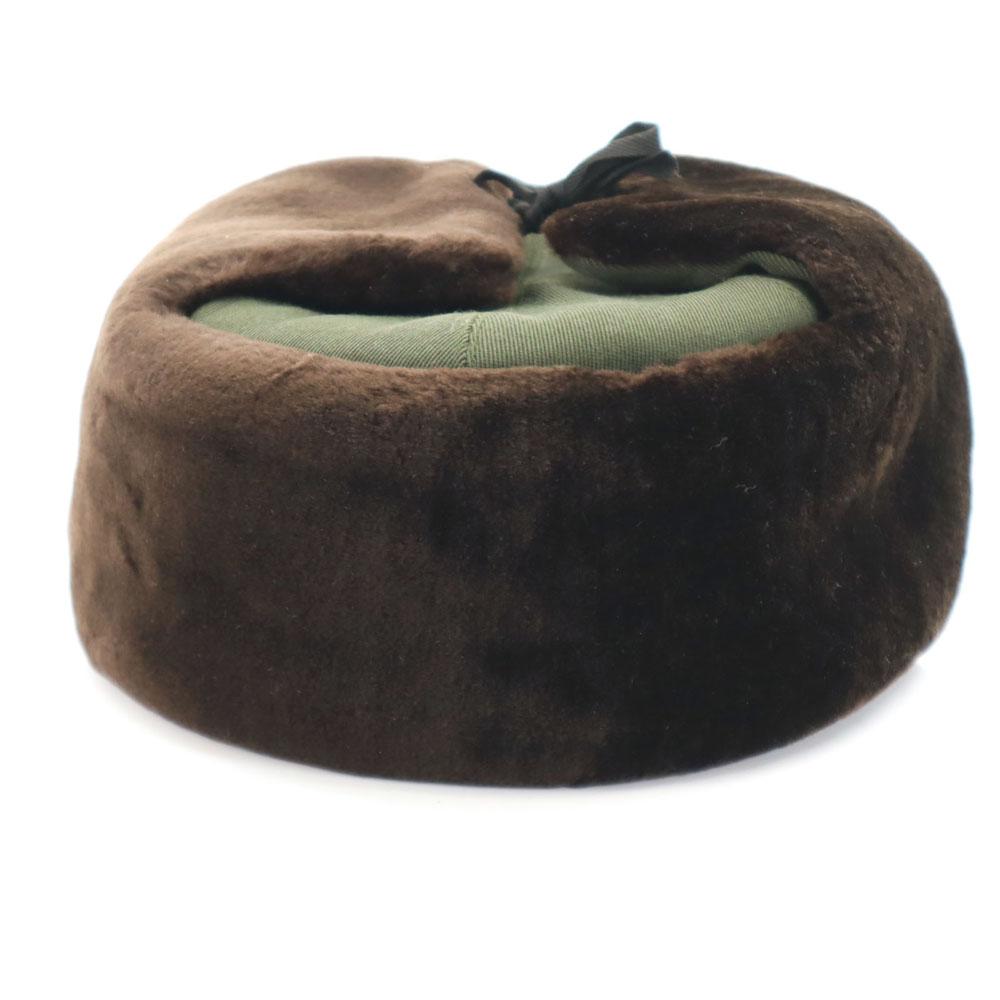 Vintage Pilot Cap Brown Bore Men's Used