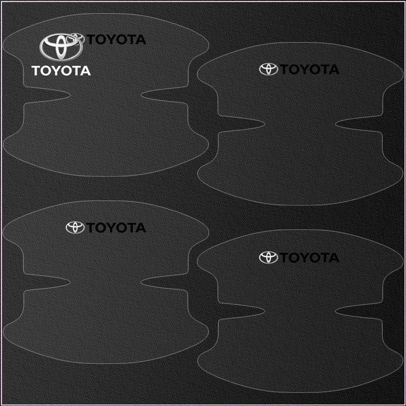 Car Anti-scratch Protective Film Car Door Handle Stickers for TRD Toyota Corolla Auris Yaris Rav4 CHR Camry40 Prius