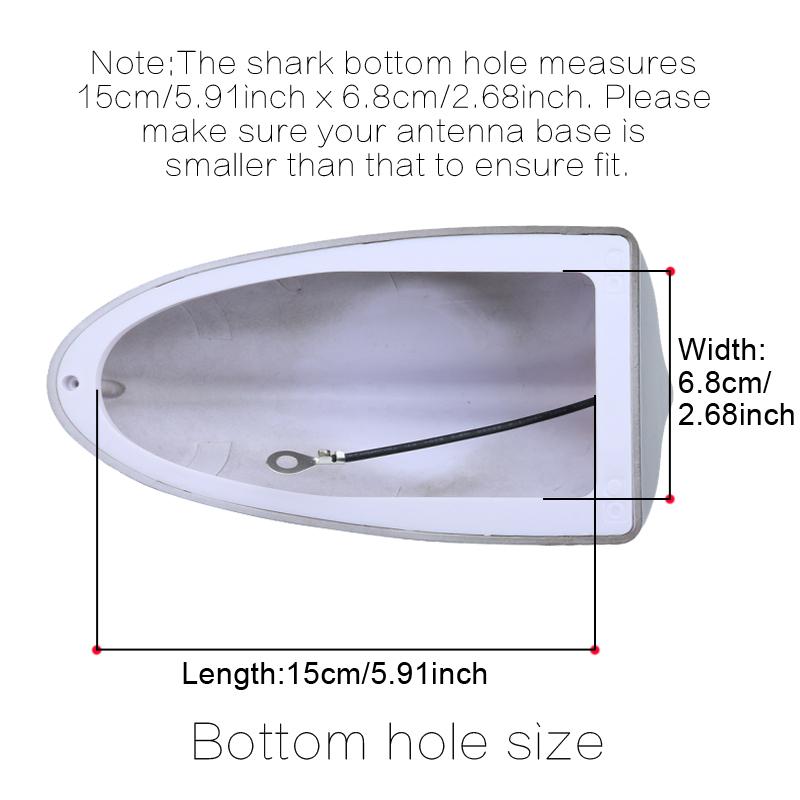 Universal Super Shark Fin Antenna Car Radio Antenna Piano Paint Surface Suitable For Most Models Of Seat/Fiat/Chevrolet/Dodge