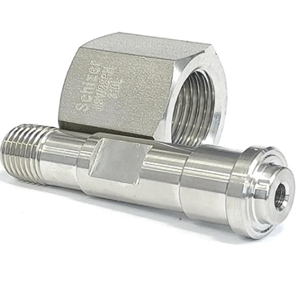 JISW22 Left Right Hand Female To 1/4" NPT Male 1/4" Tube Auto Weld SUS316L Stainless Steel Connector Pipe Fitting Coupler