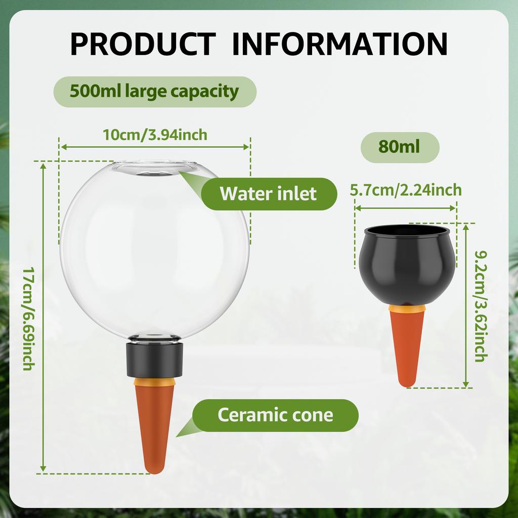 Automatic Plant Watering Bulbs Potted Flower Self Watering Globes Drip Irrigation System Plants Balcony Garden Irrigation Tools