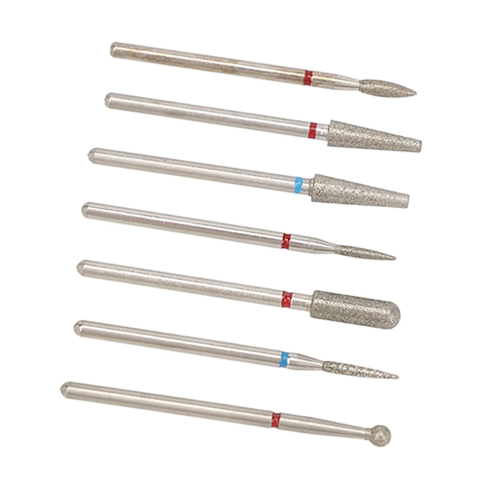 

7 шт. сверл для ногтей разной шероховатости удаляют омертвевшую кожу полирующие головки для ногтей