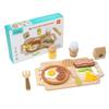 Toys Educational Accessories Simulation Kitchen Pretend Toy Wooden Breakfast Cooking Set Kitchen Montessori Toy For Gifts Kids