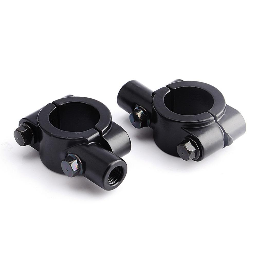 2pcs Black Motorcycle Handlebar Mirror Mount Motorcycle Mirror Mount Bracket For Motorcycle