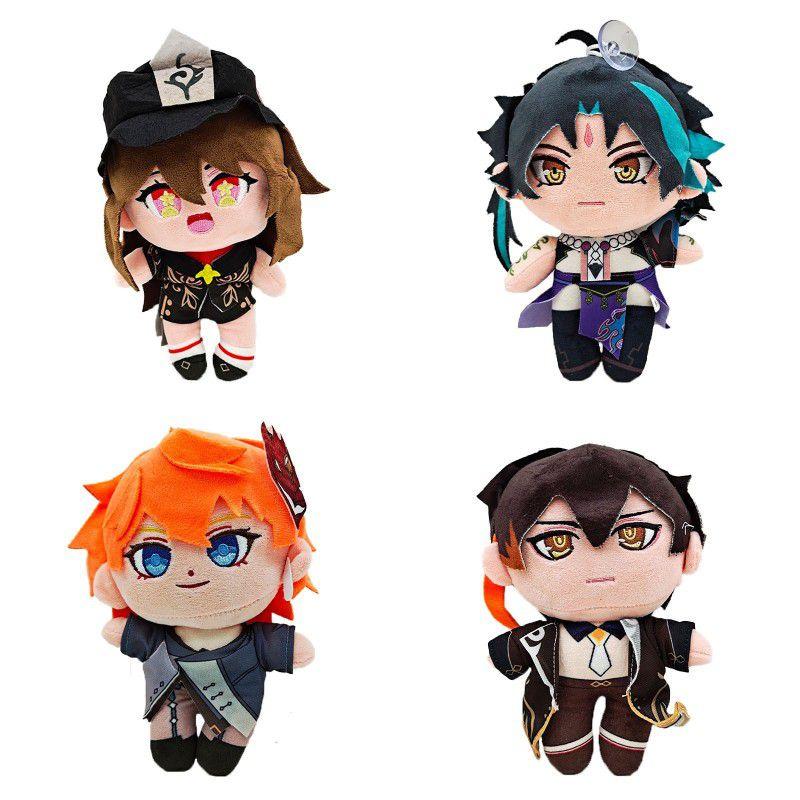 Genshin Impact Plush Toy Scaramouche Anime Gorou Zhongli Hu Tao Doll Plush