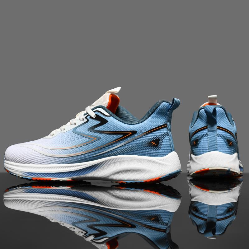 Men's Sports Shoes Full Length Carbon Board Running Shoes Men's Marathon Racing Shock Absorption Track and Field Training Shoes